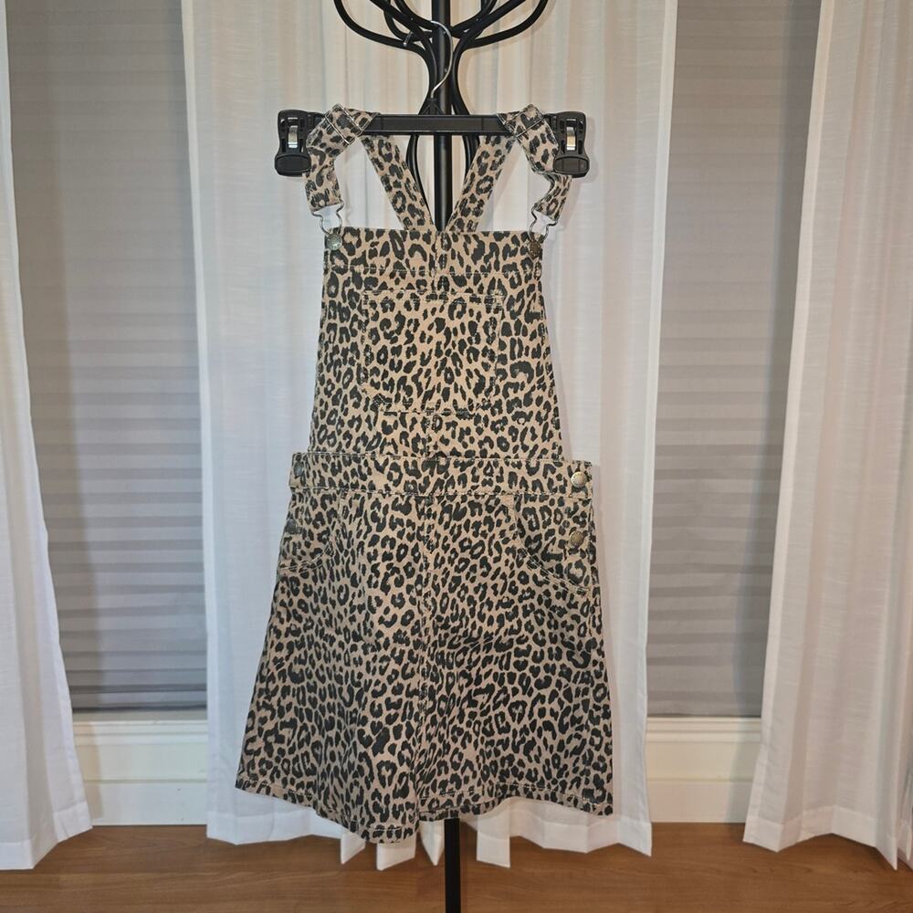Art Class Leopard Print Kids Overalls